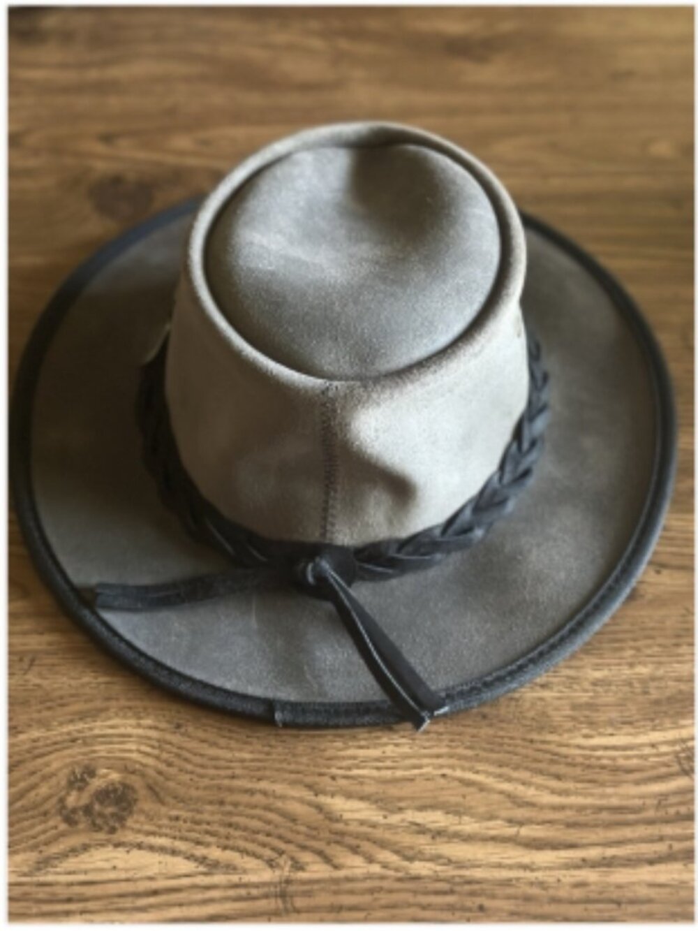 🧢 Barmah Outback Leather Hat – Grey Suede Oilday™ Sz Small 🤠